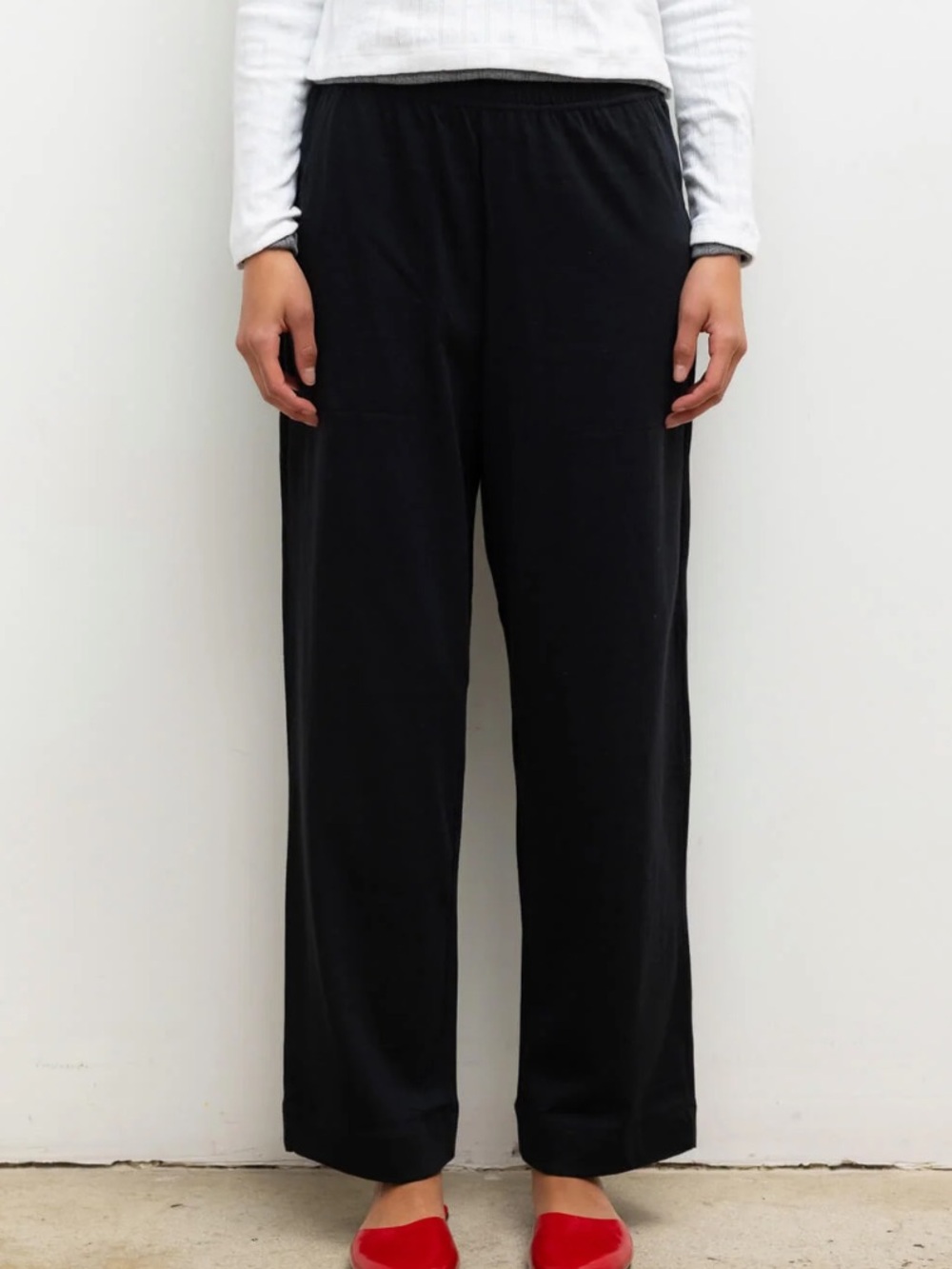 Leset Margo Tapered Pocket Pant in Black